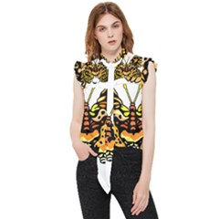 Bigcat Butterfly Frill Detail Shirt