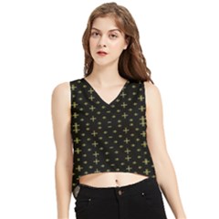 Spiro V-neck Cropped Tank Top