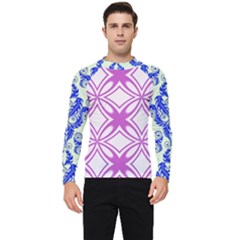 Great Vintage Pattern D Pattern 6-21-4 Men s Long Sleeve Rash Guard