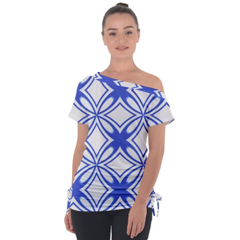 Pattern 6-21-4c Off Shoulder Tie-up Tee by PatternFactory