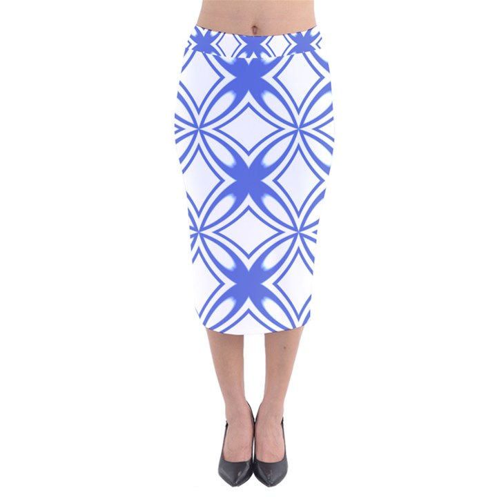 Pattern 6-21-4c Velvet Midi Pencil Skirt