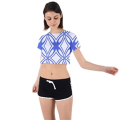 Pattern 6-21-4c Tie Back Short Sleeve Crop Tee by PatternFactory