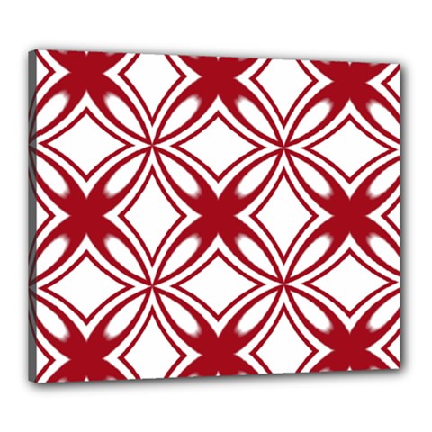 Pattern 6-21-4b Canvas 24  X 20  (stretched) by PatternFactory