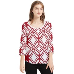 Pattern 6-21-4b Chiffon Quarter Sleeve Blouse