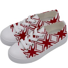 Pattern 6-21-4b Kids  Low Top Canvas Sneakers by PatternFactory