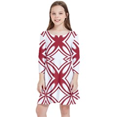 Pattern 6-21-4b Kids  Quarter Sleeve Skater Dress