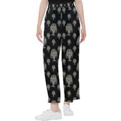 Funny Monsters Motif Drawing Pattern Women s Pants 