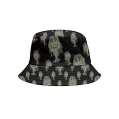 Funny Monsters Motif Drawing Pattern Inside Out Bucket Hat (kids)