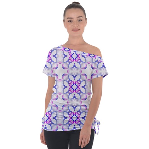 Pattern 6-21-5a Off Shoulder Tie-up Tee by PatternFactory