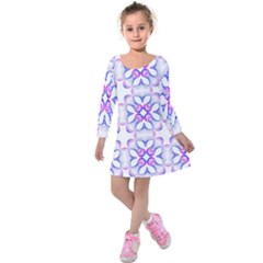 Pattern 6-21-5a Kids  Long Sleeve Velvet Dress by PatternFactory