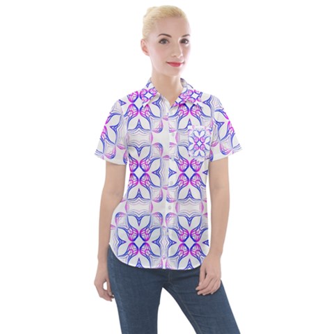 Pattern 6-21-5a Women s Short Sleeve Pocket Shirt by PatternFactory