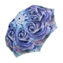 Watercolor-rose-flower-romantic Folding Umbrellas View2