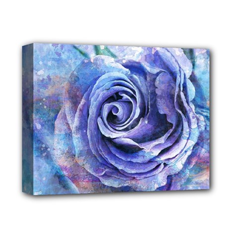 Watercolor-rose-flower-romantic Deluxe Canvas 14  x 11  (Stretched)