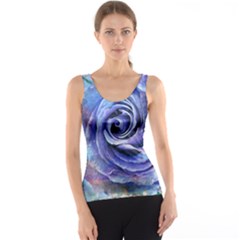 Watercolor-rose-flower-romantic Tank Top