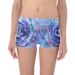 Watercolor-rose-flower-romantic Boyleg Bikini Bottoms