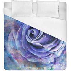 Watercolor-rose-flower-romantic Duvet Cover (king Size) by Sapixe