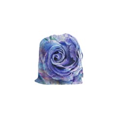 Watercolor-rose-flower-romantic Drawstring Pouch (xs) by Sapixe