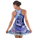 Watercolor-rose-flower-romantic Cotton Racerback Dress View2