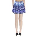 Watercolor-rose-flower-romantic Pleated Mini Skirt View2