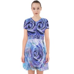 Watercolor-rose-flower-romantic Adorable in Chiffon Dress