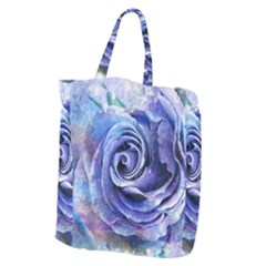 Watercolor-rose-flower-romantic Giant Grocery Tote by Sapixe