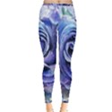 Watercolor-rose-flower-romantic Inside Out Leggings View3