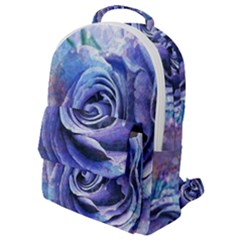 Watercolor-rose-flower-romantic Flap Pocket Backpack (Small)