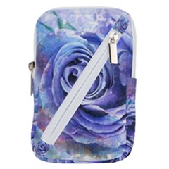 Watercolor-rose-flower-romantic Belt Pouch Bag (Small)