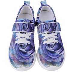 Watercolor-rose-flower-romantic Women s Velcro Strap Shoes