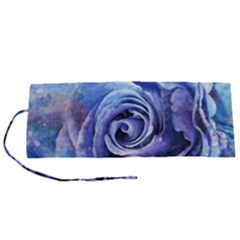 Watercolor-rose-flower-romantic Roll Up Canvas Pencil Holder (S)