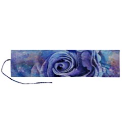 Watercolor-rose-flower-romantic Roll Up Canvas Pencil Holder (l) by Sapixe