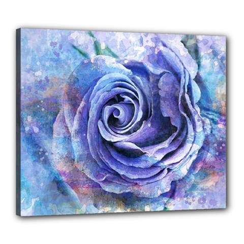 Watercolor-rose-flower-romantic Canvas 24  X 20  (stretched) by Sapixe