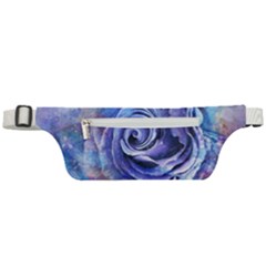 Watercolor-rose-flower-romantic Active Waist Bag by Sapixe