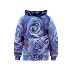 Watercolor-rose-flower-romantic Kids  Pullover Hoodie by Sapixe