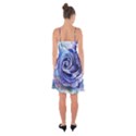 Watercolor-rose-flower-romantic Ruffle Detail Chiffon Dress View2