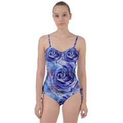 Watercolor-rose-flower-romantic Sweetheart Tankini Set