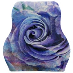 Watercolor-rose-flower-romantic Car Seat Velour Cushion  by Sapixe