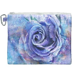 Watercolor-rose-flower-romantic Canvas Cosmetic Bag (xxxl)