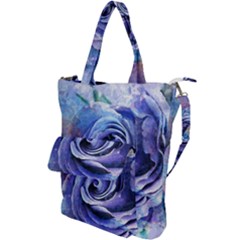 Watercolor-rose-flower-romantic Shoulder Tote Bag by Sapixe