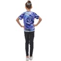 Watercolor-rose-flower-romantic Kids  Mesh Piece Tee View2