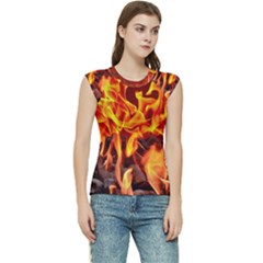 Fire-burn-charcoal-flame-heat-hot Women s Raglan Cap Sleeve Tee by Sapixe