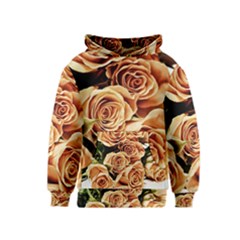 Roses-flowers-bouquet-rose-bloom Kids  Pullover Hoodie by Sapixe