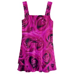 Pink-flowers-roses-background Kids  Layered Skirt Swimsuit by Sapixe