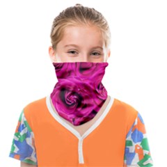 Pink-flowers-roses-background Face Covering Bandana (kids)