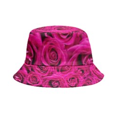 Pink-flowers-roses-background Inside Out Bucket Hat by Sapixe