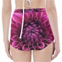 Dahlia-flower-purple-dahlia-petals High-Waisted Bikini Bottoms View2