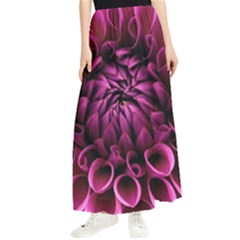 Dahlia-flower-purple-dahlia-petals Maxi Chiffon Skirt