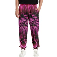 Dahlia-flower-purple-dahlia-petals Men s Elastic Waist Pants