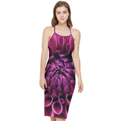 Dahlia-flower-purple-dahlia-petals Bodycon Cross Back Summer Dress by Sapixe