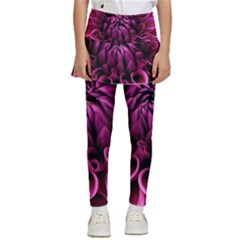 Dahlia-flower-purple-dahlia-petals Kids  Skirted Pants